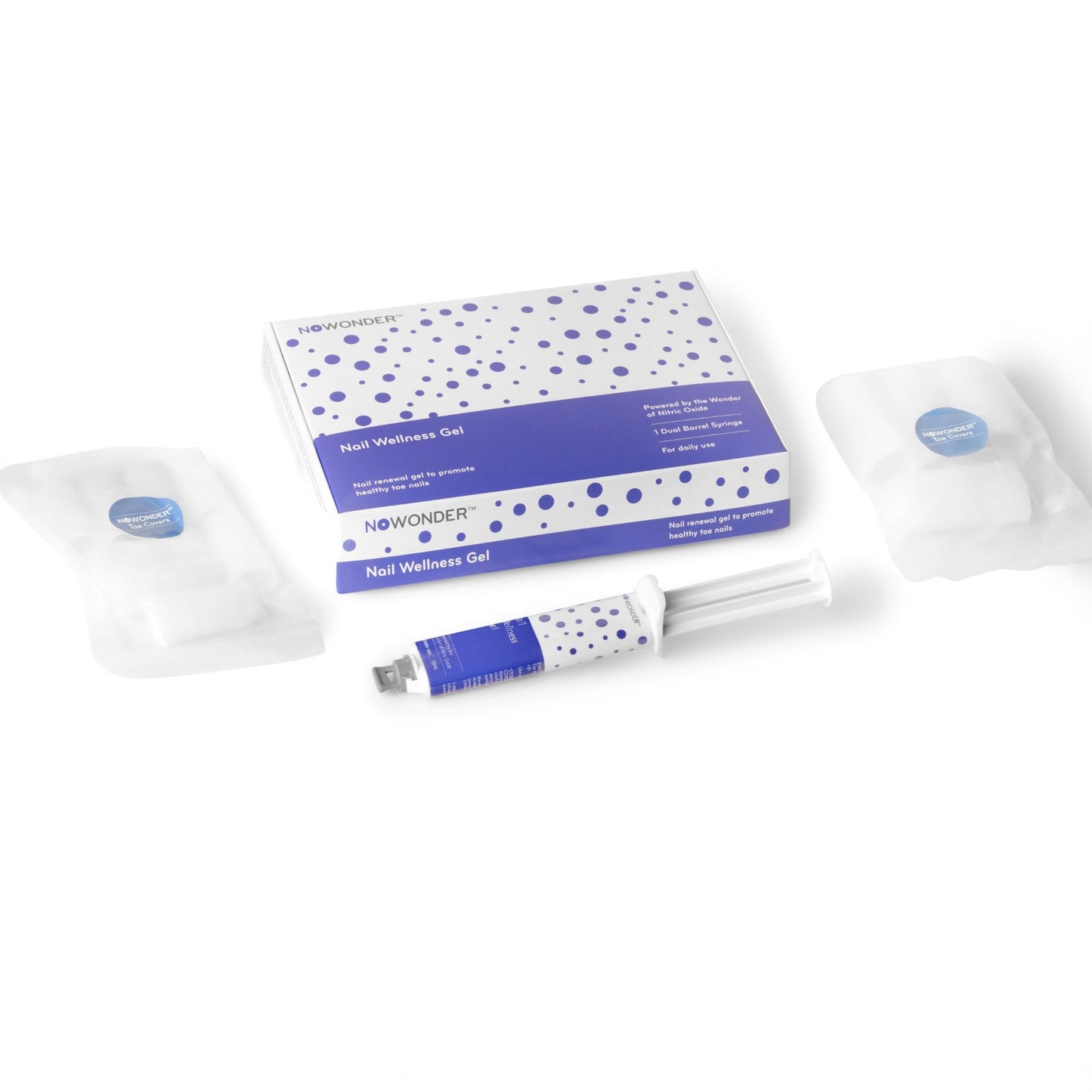 Nail wellness gel with packaging on a white background